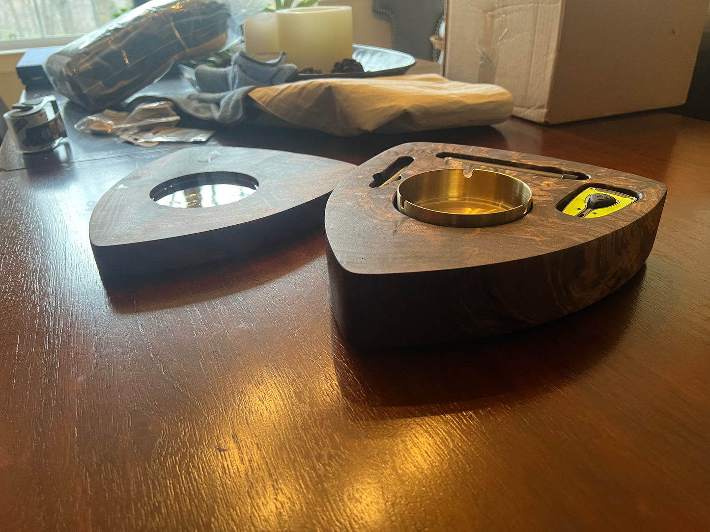 Custom Lambo Walnut Ashtray