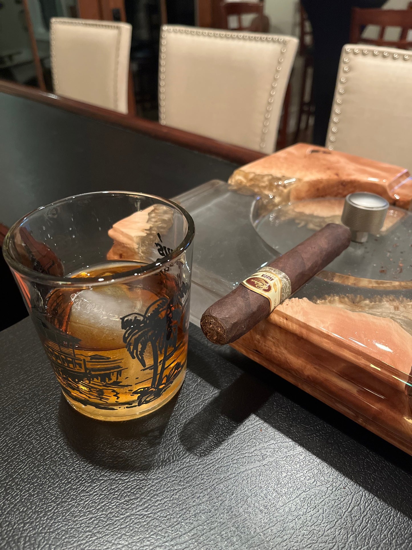 Luxury Cigar Ashtray 11" x 11" x 2”