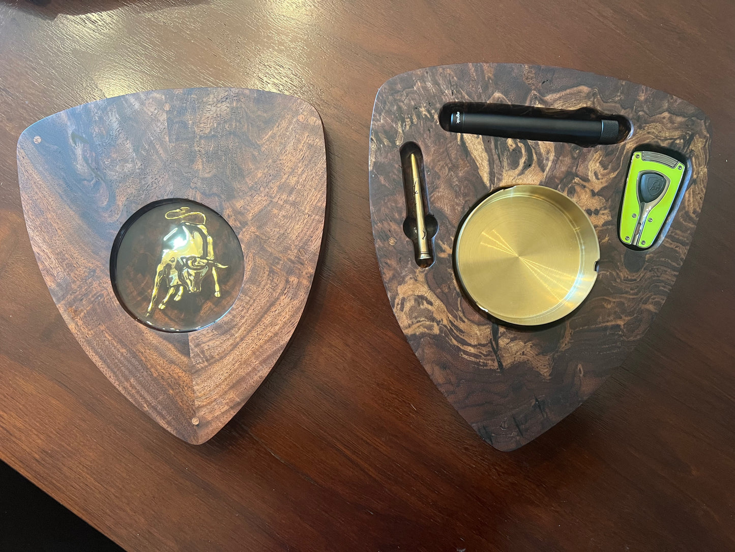 Custom Lambo Walnut Ashtray