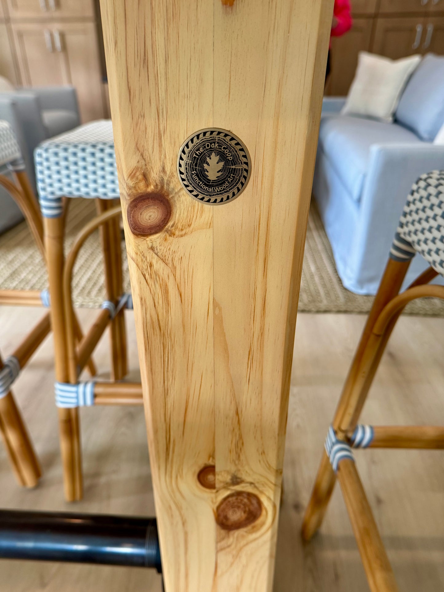High Top Reclaimed Pine Table