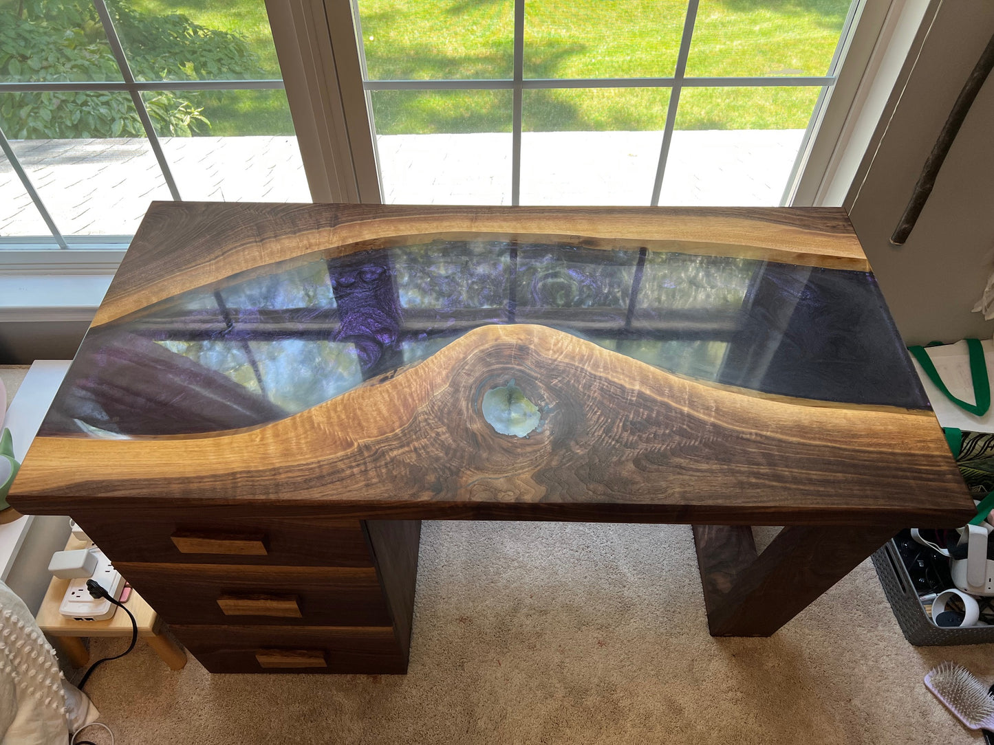 American Black Walnut River Desk