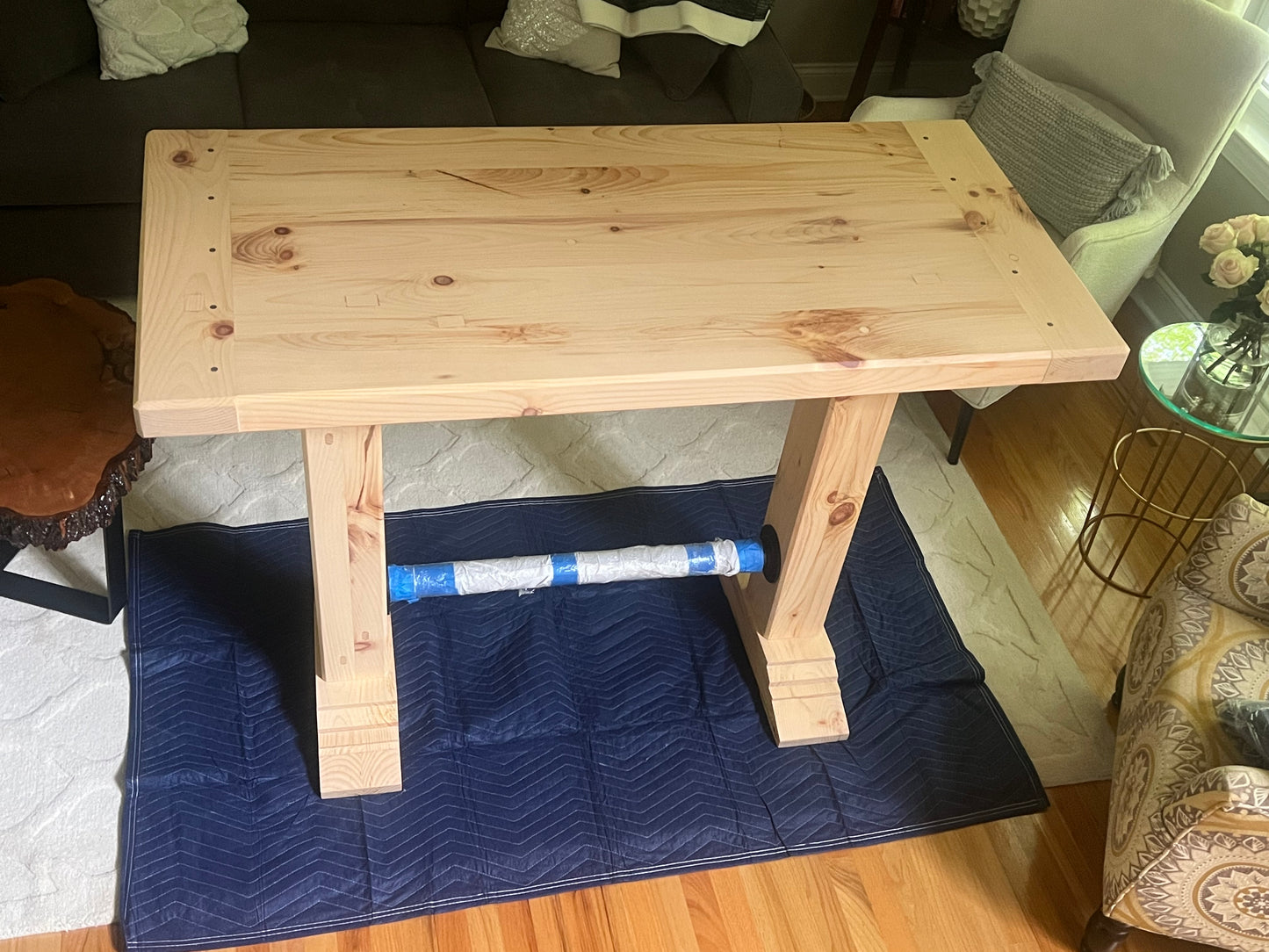 High Top Reclaimed Pine Table